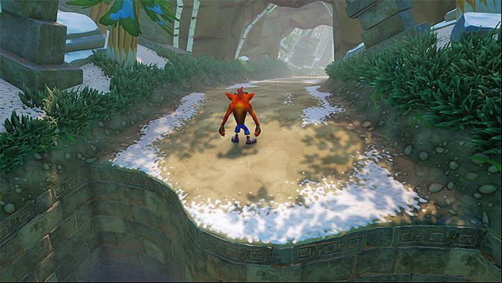 Right next to the spot where you landed is a portal that ends the Un-Bearable level - Totally Bear | Crash Bandicoot 2 | Levels - Crash Bandicoot 2 - Secret levels - Crash Bandicoot N. Sane Trilogy Game Guide