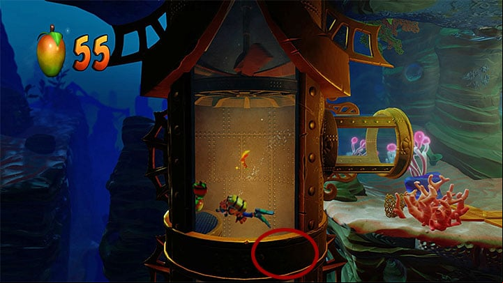 You reach a big round tank after you unlock a checkpoint - Under Pressure | Crash Bandicoot 3 | Levels - Crash Bandicoot 3 - Medieval location - Crash Bandicoot N. Sane Trilogy Game Guide