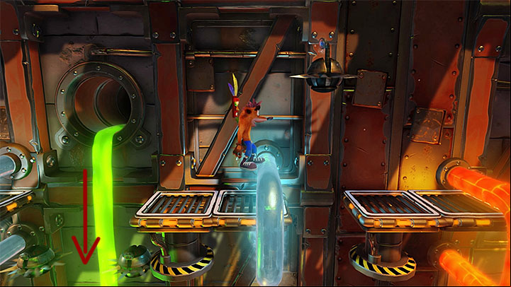 Virtually, from the beginning of this stage, you will have to handle all kinds of robots - Heavy Machinery | Cortex Island | Levels - Crash Bandicoot - Cortex Island - Crash Bandicoot N. Sane Trilogy Game Guide