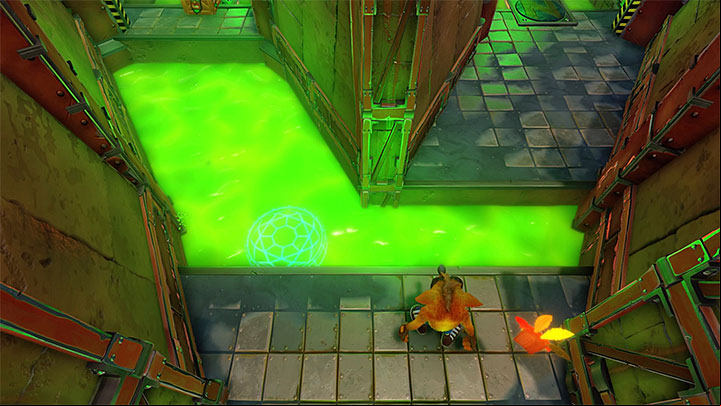 A bit further (and at the right moment),hop over a cluster of hot pipes - Cortex Power | Cortex Island | Levels - Crash Bandicoot - Cortex Island - Crash Bandicoot N. Sane Trilogy Game Guide