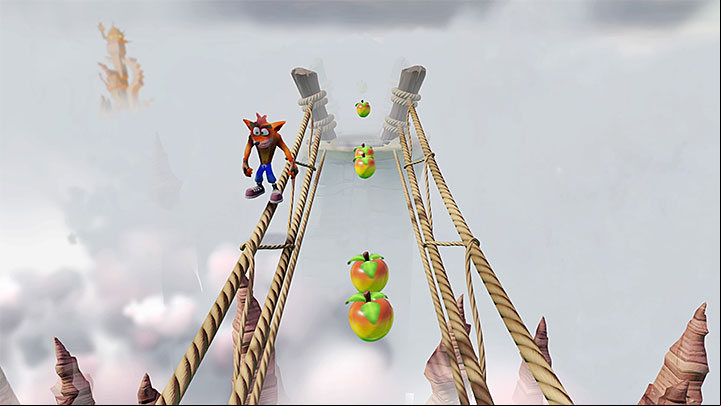 After the stage begins, go down - The High Road | Cortex Island | Levels - Crash Bandicoot - Cortex Island - Crash Bandicoot N. Sane Trilogy Game Guide