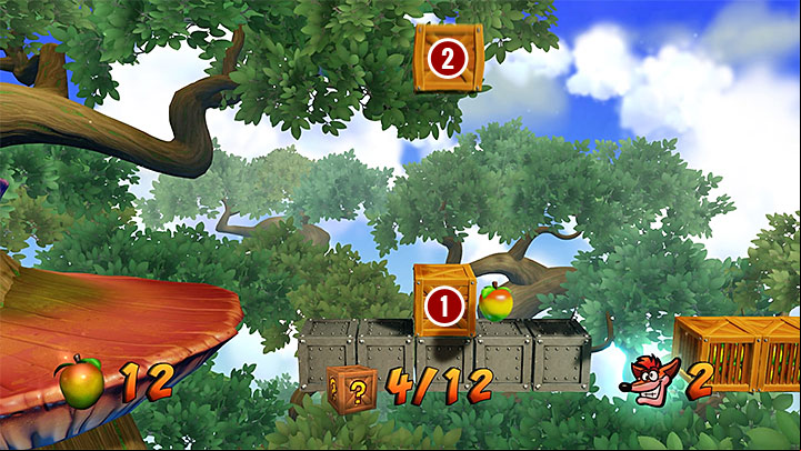 After a few moments you reach a chest with Tawnas third token and a portal that teleports Crash to a bonus round - The Lab | Cortex Island | Levels - Crash Bandicoot - Cortex Island - Crash Bandicoot N. Sane Trilogy Game Guide
