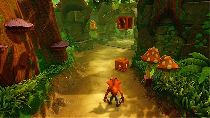 Follow the path ahead and destroy encountered chests - Prologue | Crash Bandicoot 2 | Levels - Crash Bandicoot 2 - Jungle Warp Room - Crash Bandicoot N. Sane Trilogy Game Guide