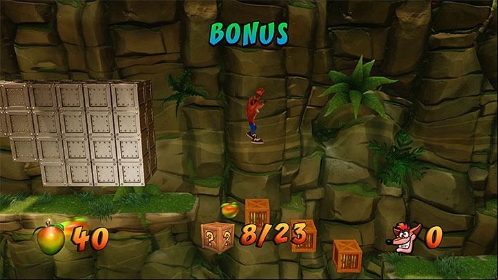 Step on the bonus plate - The Pits | Crash Bandicoot 2 | Levels - Crash Bandicoot 2 - Jungle Warp Room - Crash Bandicoot N. Sane Trilogy Game Guide