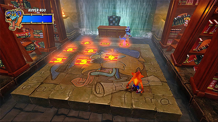 The encounter is divided into three separate phases, each consisting of two lesser ones - Ripper Roo | Boss Fights in Crash Bandicoot 2 - Crash Bandicoot 2 - Crash Bandicoot N. Sane Trilogy Game Guide