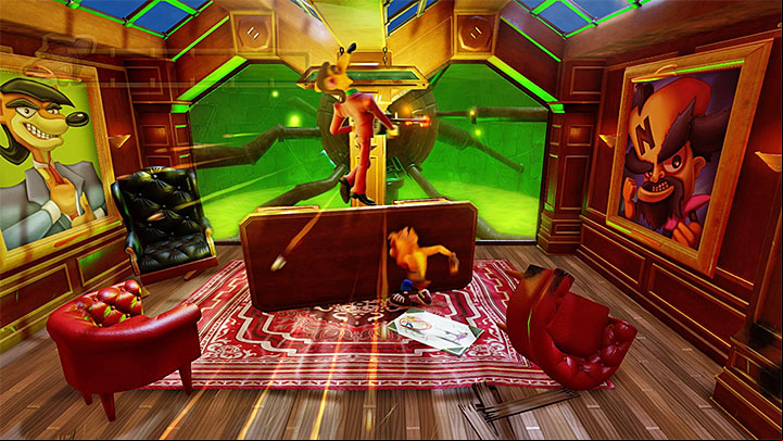Attack the boss when his weapon jams again - Pinstripe Potoroo | Boss Fights in Crash Bandicoot - Crash Bandicoot - Crash Bandicoot N. Sane Trilogy Game Guide