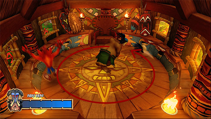Jump over the stick - Papu Papu | Boss Fights in Crash Bandicoot - Crash Bandicoot - Crash Bandicoot N. Sane Trilogy Game Guide