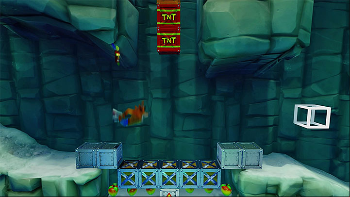 If you have obtained the red gem in Snow Go, soon you will be able to take the red platform shown in screenshot 1, which will take you to a secret stage - Snow Biz | Crash Bandicoot 2 | Levels - Crash Bandicoot 2 - Ice Warp Room - Crash Bandicoot N. Sane Trilogy Game Guide