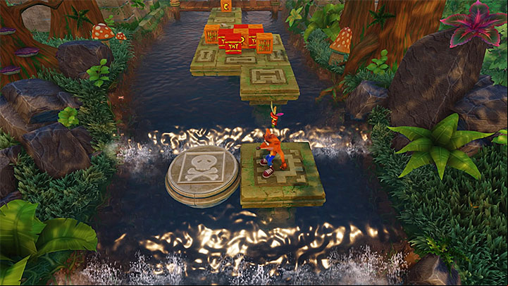 After you have finished the bonus round, head up the river - Air Crash | Crash Bandicoot 2 | Levels - Crash Bandicoot 2 - Ice Warp Room - Crash Bandicoot N. Sane Trilogy Game Guide