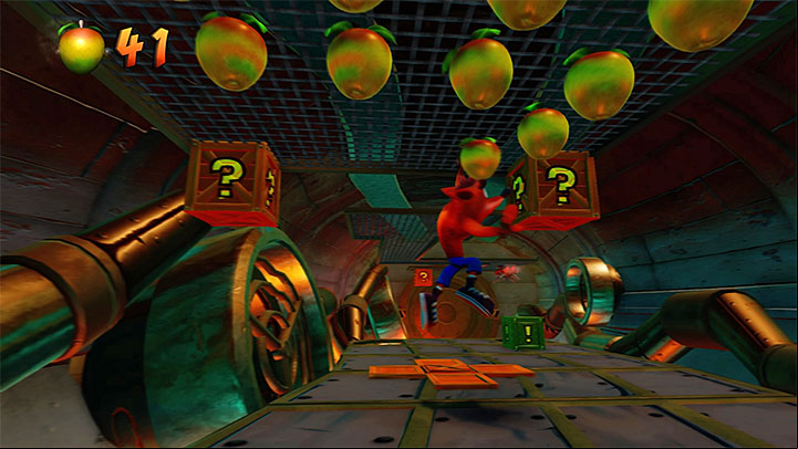 After you reach a new location in the sewers, head towards the upper edge of the screen - The Eel Deal | Crash Bandicoot 2 | Levels - Crash Bandicoot 2 - Ice Warp Room - Crash Bandicoot N. Sane Trilogy Game Guide