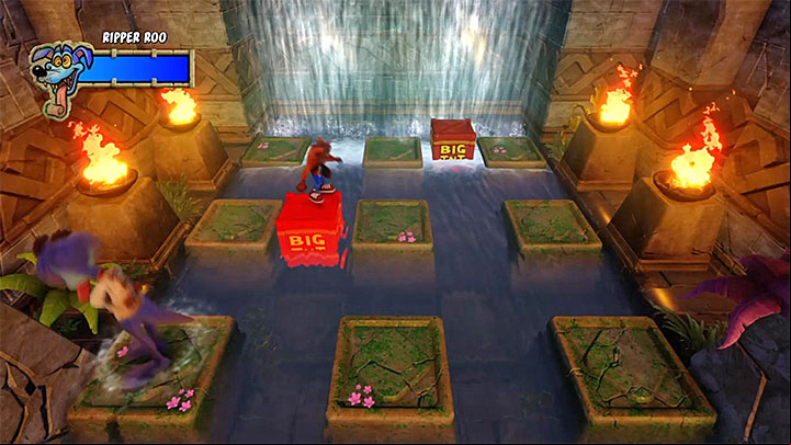 Jump onto the red chest to initiate a countdown - Ripper Ruined | Crash Bandicoot Trophy Guide - Crash Bandicoot - Crash Bandicoot N. Sane Trilogy Game Guide