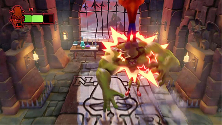 Jump on the head of the mutated Nitrus - Nitrus Broken | Crash Bandicoot Trophy Guide - Crash Bandicoot - Crash Bandicoot N. Sane Trilogy Game Guide