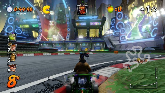 The letter T is near the finish line - CTR Mode - Crash Team Racing in Crash Team Racing Nitro-Fueled - Game modes - Crash Team Racing Nitro-Fueled Guide