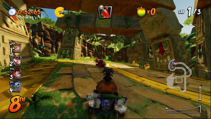 The letter C is at the beginning of the route - CTR Mode - Crash Team Racing in Crash Team Racing Nitro-Fueled - Game modes - Crash Team Racing Nitro-Fueled Guide