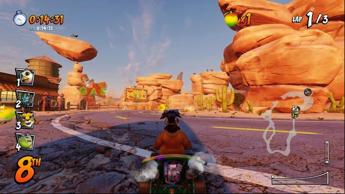 The letter T is at the end of a fork in the road, drive slowly and you wont miss it - CTR Mode - Crash Team Racing in Crash Team Racing Nitro-Fueled - Game modes - Crash Team Racing Nitro-Fueled Guide