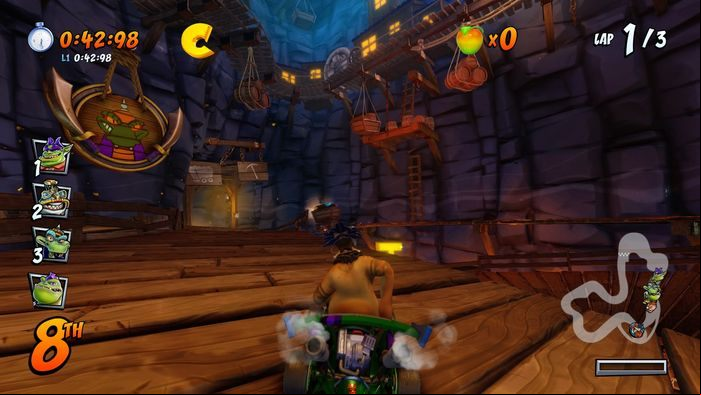 The letter R can be found between the wooden s - CTR Mode - Crash Team Racing in Crash Team Racing Nitro-Fueled - Game modes - Crash Team Racing Nitro-Fueled Guide