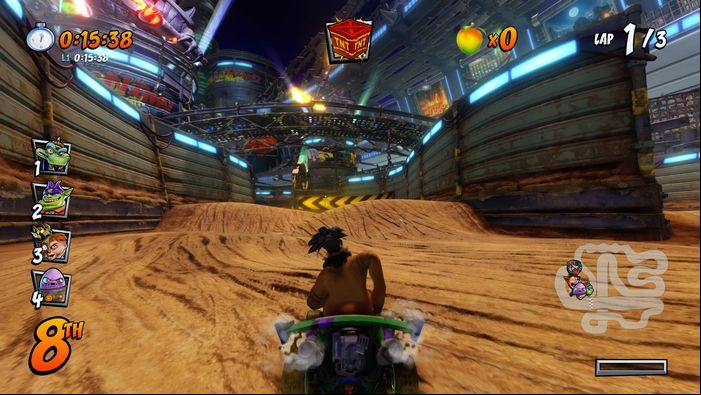 The letter C is almost at the end of the route - CTR Mode - Crash Team Racing in Crash Team Racing Nitro-Fueled - Game modes - Crash Team Racing Nitro-Fueled Guide