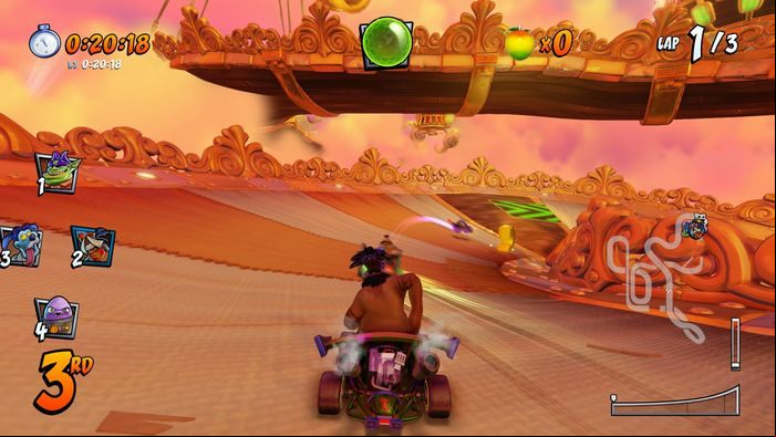 The letter R is right behind the C, jump on turbo ramp and catch it on the fly - CTR Mode - Crash Team Racing in Crash Team Racing Nitro-Fueled - Game modes - Crash Team Racing Nitro-Fueled Guide