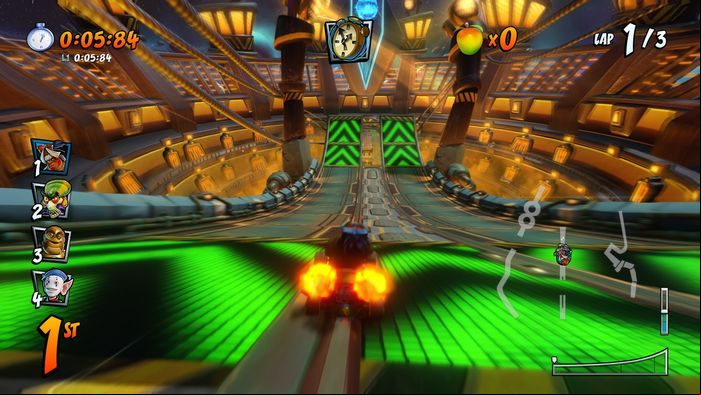 The letter T is located in a shortcut - CTR Mode - Crash Nitro Cart in Crash Team Racing Nitro-Fueled - Game modes - Crash Team Racing Nitro-Fueled Guide