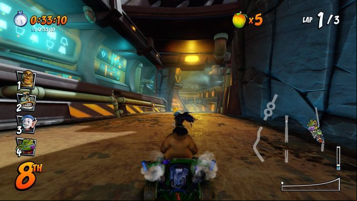 Catch the last letter in flight in the place shown in the picture - CTR Mode - Crash Nitro Cart in Crash Team Racing Nitro-Fueled - Game modes - Crash Team Racing Nitro-Fueled Guide