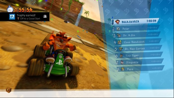 Trophy type: brown - Trophies and achievements in Crash Team Racing Nitro Fueled - Appendix - Crash Team Racing Nitro-Fueled Guide