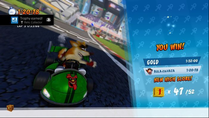 Trophy type: silver - Trophies and achievements in Crash Team Racing Nitro Fueled - Appendix - Crash Team Racing Nitro-Fueled Guide