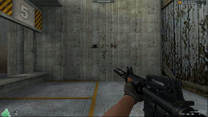 While learning the flight path of bullets, you can use the shooting range, available in the shop - Aiming in CrossFire | Gameplay - Gameplay - CrossFire Game Guide