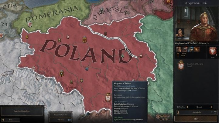 When you select a kingdom or principality, its territory will be highlighted and you will be able to see the coats of arms in the area - Crusader Kings 3: Starting your first playthrough - Basics - Crusader Kings 3 Guide