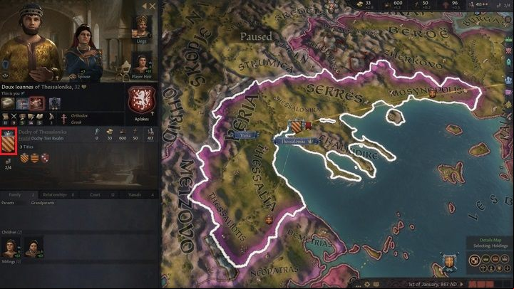 Every character with titles also has the Primary title - Crusader Kings 3: Titles - Kingdom management - Crusader Kings 3 Guide