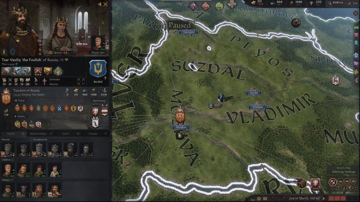 Upon clicking on your ruler's model, you will see the character window on the left side of the screen - Crusader Kings 3: Interface Guide - Basics - Crusader Kings 3 Guide