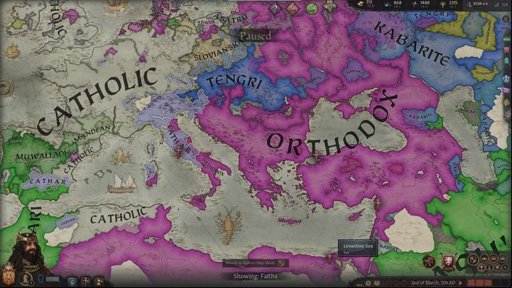 Faiths mode - Crusader Kings 3: Map modes - Basics - Crusader Kings 3 Guide
