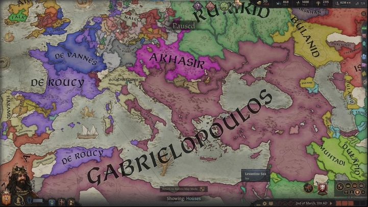 Houses mode - Crusader Kings 3: Map modes - Basics - Crusader Kings 3 Guide