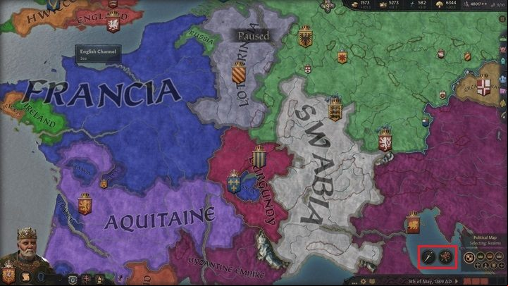 After starting the scheme, you will be able to track its progress not only through the scheme window but also with special icons in the lower right corner of the screen - Crusader Kings 3: Council and court - Kingdom management - Crusader Kings 3 Guide