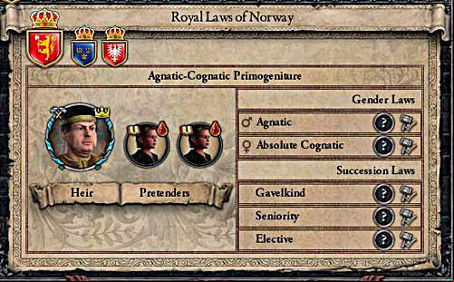 Many kingdoms mean many political systems. - Succession - House - Crusader Kings II - Game Guide and Walkthrough