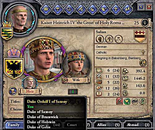 Thanks to the election you can promote from the duke straight to the emperor. - Duke - Riding on a Top - Crusader Kings II - Game Guide and Walkthrough