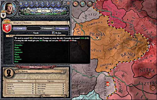 Czechs can create new kingdom very easily: they have all required lands. - Duke - Riding on a Top - Crusader Kings II - Game Guide and Walkthrough