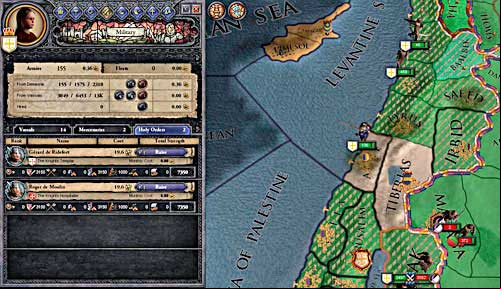 Most of citizens are muslims: without mercenaries and knight orders its hard to create sensible army. - The Third Crusade - Official scenarios - Crusader Kings II - Game Guide and Walkthrough