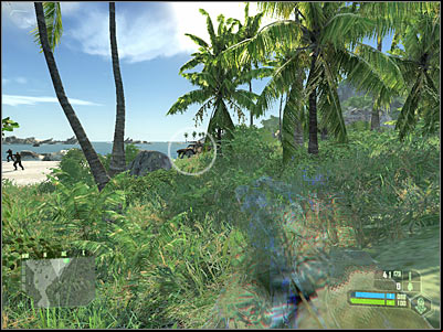 Obviously you will have to take out the gunner in the first place - Crysis: Mission 1, - part 5, walkthrough - Mission 1 - - Crysis Game Guide