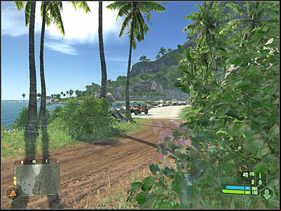 Id strongly recommend using one of these vehicles to your advantage, however make sure that the boat has left this area - Crysis: Mission 1, - part 5, walkthrough - Mission 1 - - Crysis Game Guide