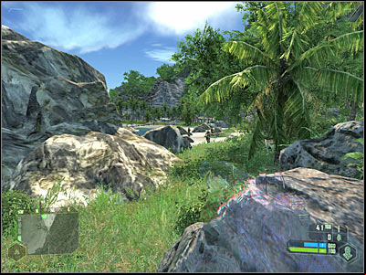 Try going back to the main road leading north - Crysis: Mission 1, - part 5, walkthrough - Mission 1 - - Crysis Game Guide