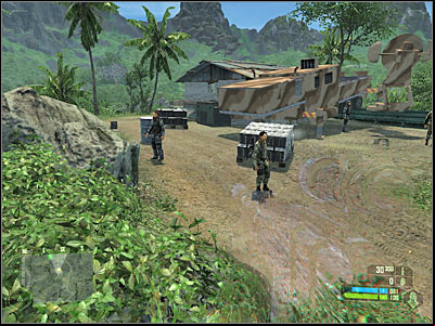 Now you should move on to your left - Crysis: Mission 2, Recovery - part 3, walkthrough - Mission 2 - Recovery - Crysis Game Guide