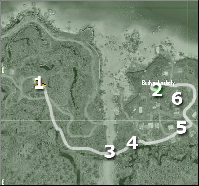 Map legend - Crysis: Mission 2, Recovery - part 4, walkthrough - Mission 2 - Recovery - Crysis Game Guide