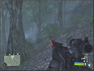 Eventually you should come across a larger asphalt road - Crysis: Mission 2, Relic - part 7, walkthrough - Mission 3 - Relic - Crysis Game Guide