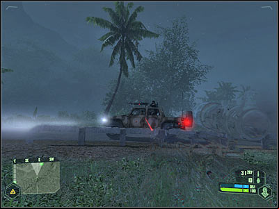 You will come across a new enemy checkpoint in a few minutes (screen) - Crysis: Mission 2, Relic - part 7, walkthrough - Mission 3 - Relic - Crysis Game Guide