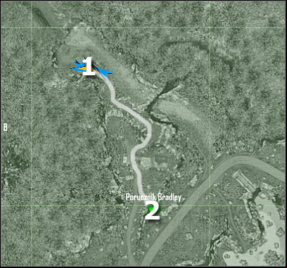 Map legend - Mission 4 - part 1 | Mission 4 - Assault - Mission 4 - Assault - Crysis Game Guide