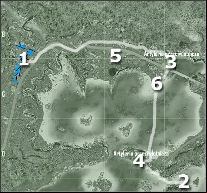 Map legend - Mission 4 - part 1 | Mission 4 - Assault - Mission 4 - Assault - Crysis Game Guide