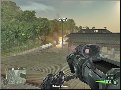 You will come across a second warehouse building in just a few seconds - Mission 4 - part 8 | Mission 4 - Assault - Mission 4 - Assault - Crysis Game Guide