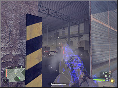 Youll be moving south-west, however start off by neutralizing a nearby heavy machine gun nest - Mission 4 - part 8 | Mission 4 - Assault - Mission 4 - Assault - Crysis Game Guide