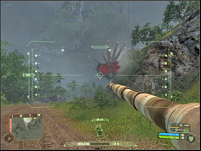 Once again, you must carefully plan your approach - Mission 5 - part 5 | Mission 5 - Onslaught - Mission 5 - Onslaught - Crysis Game Guide