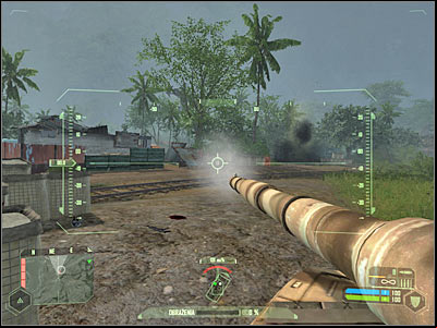 You will come across a massive blockade in just a few seconds - Mission 5 - part 7 | Mission 5 - Onslaught - Mission 5 - Onslaught - Crysis Game Guide
